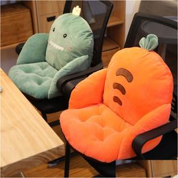 Cushion/Decorative Pillow Super Soft Fabric Thickened Cushion Pp Cotton Cartoon Office Child Backrest Outdoor Cushions Drop Delivery Dhle2