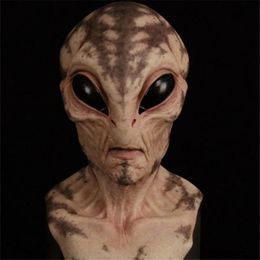 Halloween Alien Mask Scary Horrible Horror Alien Supersoft mask Mask Creepy Party Decoration Funny Cosplay Prop Masks 240517