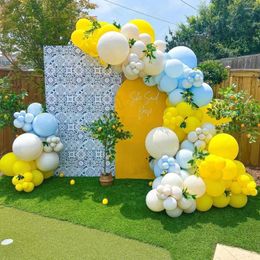 Party Decoration Balloons Garland Arch Kit Grey White Balls Set For Child Birthday Baby Shower Bride Wedding Background