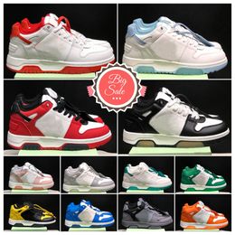 Designer Original Flat Out Of Office OOO Low Tops casual shoes offes OG White Panda Black Grey Olive Green Red Syracuse UNC Top Leather Loafers skateboard Sneakers