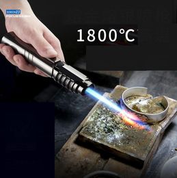 Latest Strong Big Torch Jet Lighter 1800 degree BBQ Barbecue 5 Colours Inflatable No Gas Cigar Butane Windproof Lighters Smoking Tool Accessories