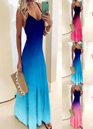Women Casual Loose Strap Dress Colours Summer Sexy Boho Bow Camis Be Maxi Dress Plus Sizes Big Large Dresses Robe Femme8264589