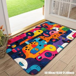 Carpets Interesting Colourful Monster Entrance Door Floor Mat Household Non Slip Foot Carpet