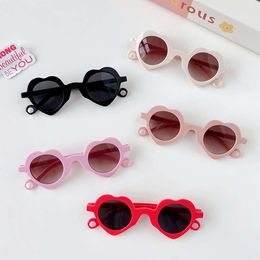2024 Girls Boys Lovely Heart Shaped Hollow UV400 Children Fashion Outdoor Protection Sunglasses Kid Sun Glasses 6d8a7