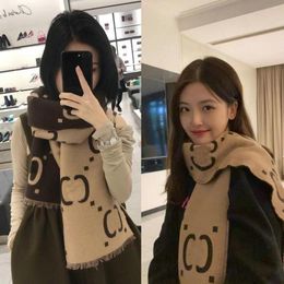 Trendy Letter Long Scarf Double Side Colour Scarves Designer Women Cashmere Wrap Large G Jacquard Wool Silk Scarf Size 180X35CM6912624