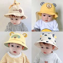 Caps Hats Baby cotton hat cute bucket hat for boys in spring and summer cute sunset hat for girls WX
