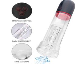 NXY Pump toys 2 In 1 Vibrating ,Male Sex Toy Vacuum Penis Sucking With 9 Vibration And 3 Suction Masturbators Enhancers Men Massager 2201067639220