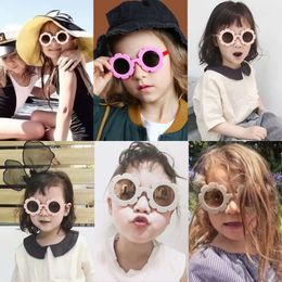 New Kids Children Round Flower Sunglasses Girls Boys Baby Sport Shades Glasses UV400 Outdoor Sun Protection Eyewear a5d9e