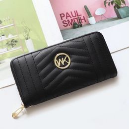Great quality zipper women designer wallets long style female fashion casual coin zero purses lady popular phone clutchs no982