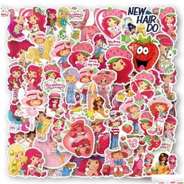 Cartoon Movie Stickers 50Pcs Stberry Girls With Girl Iti Sticker Funny Decals Guitar Lage Laptop Pvc Kid Diy Drop Delivery Toys Gift Dhyq6