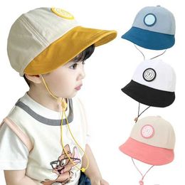 Caps Hats Quick-dry Baby Summer Hat Bunny Beach Travel Kids Baseball Cap Adjustable Wind Rope Toddler Infant Sun Hats for Girls Boys 1-3Y Y240517