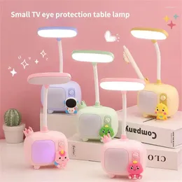 Table Lamps Led Lamp Colourful Eye Protection Kids Gift Cute Cartoon Energy-saving Home Lighting Supplies Reading Light Usb Charging