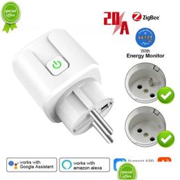 Other Home Appliances New Aubess Zigbee Smart Plug 20A Eu Socket With Power Monitoring Timing Function Voice Control Via Alexa Yandex Dhdjn