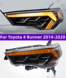 Auto Headlight for Toyota 4 Runner 20 14-20 20 Front Projector Lens DRL Head Lamp LED Day Running Light