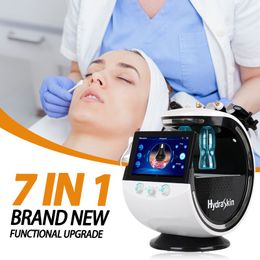 New Upgrade Smart Ice Blue Machine 7 In 1Hydra Beauty Facial Machine Deep Cleaning Dermabrasion Pore Cleaner Spa Machine with Skin Analysis