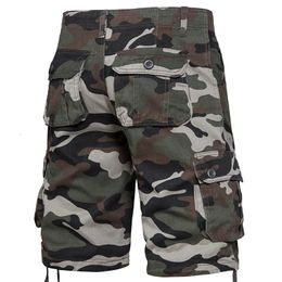 Mens Camo Shorts Summer Casual Half Pants Camouflage Outdoor Sports Short Pants Side Pocket Cotton Breathable Shorts 240517