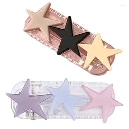 Hair Accessories Small-Fresh Clip For Girls Star Barrettes Candy Colour Ponytail Teens