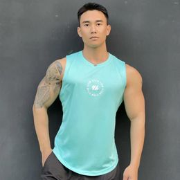 Men's Tank Tops 2024 Fitness Sports Men Gyms Workout Sleeveles Shirt Male Summer Loose Undershirt Basketball Running Vest