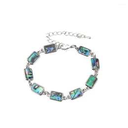 Charm Bracelets Women Bracelet For Alloy Gift Shell Rectangle Fashion Wristband