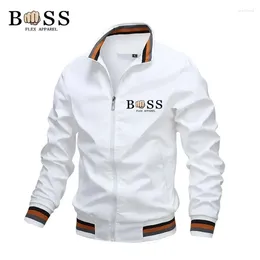 Men's Jackets Fashion Buy Spring Stand Collar Casual Zipper Jacket Outdoor Sport Coat Trench Waterproof Bomber