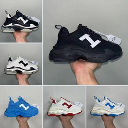 2024 Originals x triple s mens designers casual shoes leather white black blue luxury fashion men women trainers sports sneakers platform Tennis height increasing