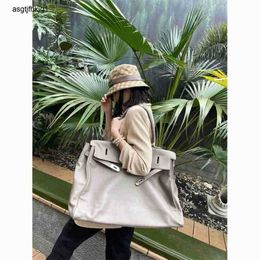 Tote Bag Large Handbags 50cm Customised Capacity Business Trip Shoulder Luggage Womens Leather Oversized 50 Soft Travel rj