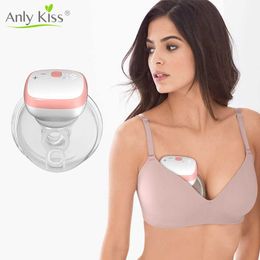 Breastpumps Lily Kiss wearable electric breast pump no need for manual portable wireless breast pump painless 28/24/21mm 1Pack d240517