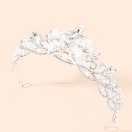 Hair Clips CLOUD Romantic Tiaras Wedding Accessories Women Hairwear Bridal Headpiece Engagement Bow-knot Shape Crowns Birthday Gift