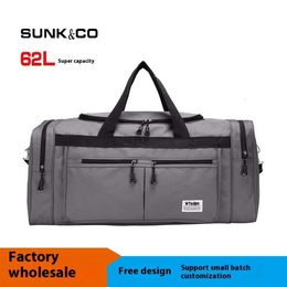 Large capacity luggage long-distance business storage air check-in bag, sturdy and wear-resistant travel bag
