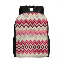 Backpack Chic Modern Home Laptop Women Men Fashion Bookbag For School College Students Geometric Multicolor Bag