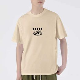 Men's T-Shirts Fashion Pure Cotton Mens Summer Oversized Short Slve T-shirt Vintage Style Personalised Custom Strtwear Funny Clothing Hot Y240516