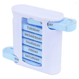 Storage Bottles A Week Pillbox Organiser Tablet Holder Box Container Kit