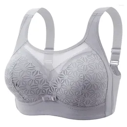 Bras High-end U-shaped Back With No Steel Ring Gathered And Adjusted Bra Thin Cup Breathable Breasted Underwear Mom's