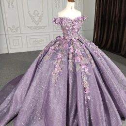 Dresses Mexican Vestido De 15 Anos Lavender Charro Quinceanera Dresses Lace Appliques Flower Beads Corset Sweet 16 Dress Abiti Da Cerimoni