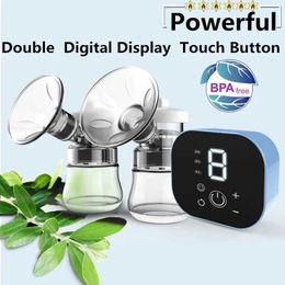 Breastpumps Emon double electric lotion pump power intelligent automatic baby lotion feeding milk extractor accessories no USB bisphenol A d240517
