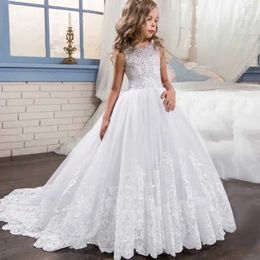 Girl's Dresses 12 14 Yrs Teen Girls Party Long Dress Childrens Wedding Pageant Performance Formal Gown Red Christmas Elegant Dress for Girls
