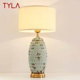 Table Lamps TYLA Modern Ceramic Light LED Creative Fashionable Bedside Desk Lamp For Home Living Room Bedroom El Decor