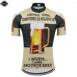 Racing Jackets 2024 Beer Cycling Jersey Ropa Ciclismo Men Short Sleeve Bike Wear Summer Clothing Mountain Bicycle Clothes MTB