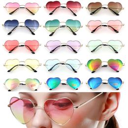 Foenixsong نساء نظارة شمسية لطيفة نمط القلب إطار مرآة الأزياء نظارات الشمس UV400 خمر النظارات الرجعية Sunglass L2405