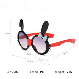 New Cute Rabbit Ear Sunglasses Boys Girls Cartoon Sun glasses Children Lovely Fashion Design Decorative eyewear
