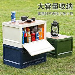 Storage Bags Plastic Open Wholesale Outdoor Cover Door Wooden Load Box Camping Folding Trunk Side Car Stock