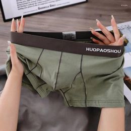 Underpants Men Underwear Cotton Pants Antibacterial Crotch Comfort Briefs Breathable Boxers Shorts Casual Sports Boy Mid-waist Panties