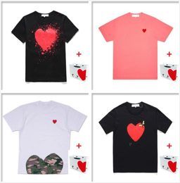 Men TShirts women t shirt highquality Tee Japanese cotton shortsleeved embroidered red heart big love print face couple 93539653259915
