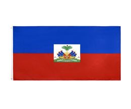 Free Shipping In Stock 3x5ft 90x150cm Hanging Ayiti HT Haiti Flag Trophy of Indepence Flag and Banner for Celebration Decoration4594627