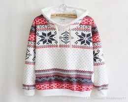 2020 Jumpers Womens Fashion Women Snowflake Print Long Sleeve Pullover Knitted Sweater Female Christmas Sweaters SXL3020193