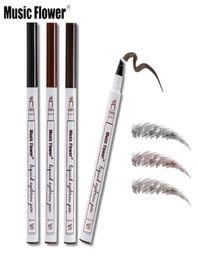 Music Flower Makeup Fine Sketch Liquid Eyebrow Pencil Waterproof Tattoo Super Durable Smudgeproof Eye Brow Pen7621749