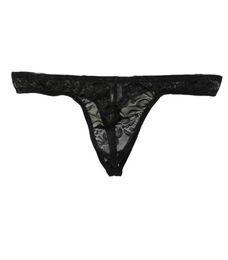 Sexy Men Underwear Lace Seethrough Thong Gstring Tanga Gay Penis Pouch Underwear Transparent Underpant Sexy Lingerie GString4989649734084