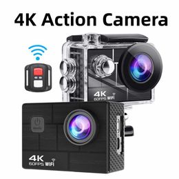 Sports Action Video Cameras Action Sport Camera Ultra HD 4K60fps WiFi EIS 170D 30M Waterproof Professional Anti-Shake Sport Camera With Remote control J240514
