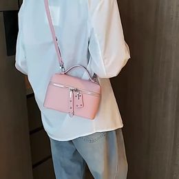 Women's Bag New Korean Fashion One Shoulder Crossbody Small Square Bag Personalized Lock Buckle Texture Handbag