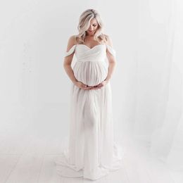 Maternity Clothing Photography Prop Pregnant Women Dress Chiffon Fluffy Large Studio Shooting Auxiliary Modeling Sexy Long Skirt